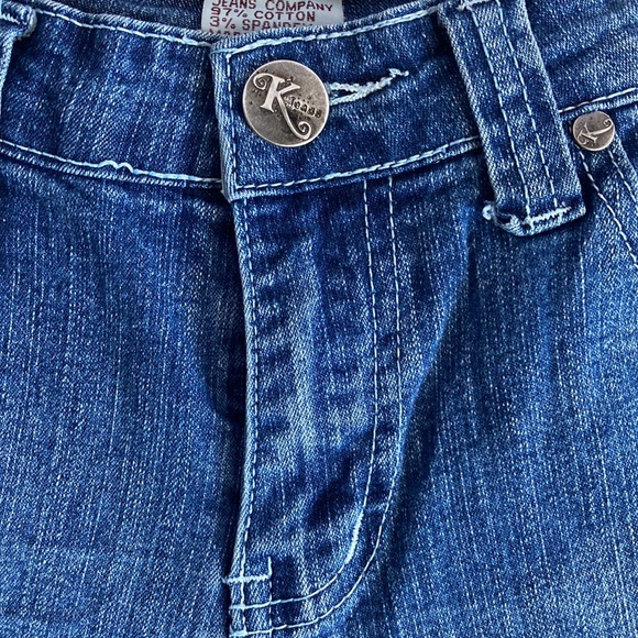 Java Jeans Bermuda Denim Embellished Shorts Size 7 - Picture 5 of 11